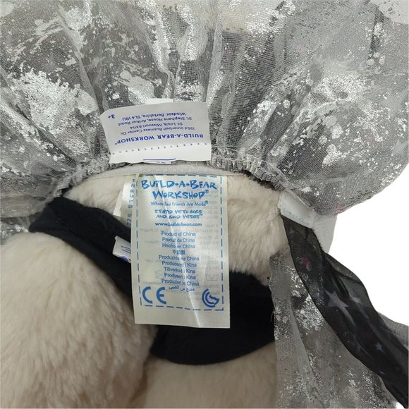 Build A Bear Workshop Teddy Plush Ballerina Tutu Stuffed Animal Toy White BAB - Picture 4 of 9